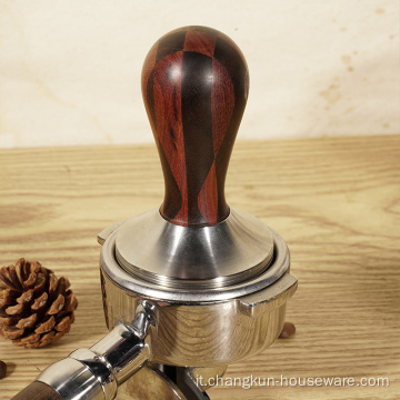 Pressino caffè barista con manico in legno di alta qualità